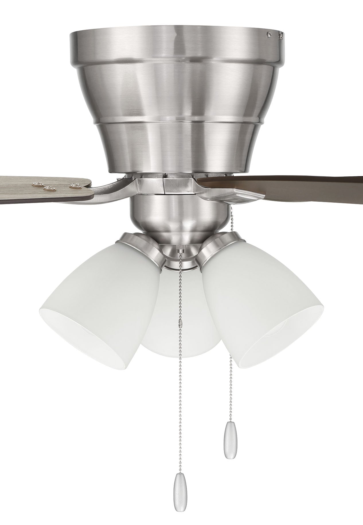 WHL52BNK5C3 - Wheeler 52 3-Light 52" 5 Blade Ceiling Fan with Light Kit - Brushed Nickel