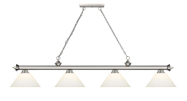 2306-4BN-AMO14 - Cordon 4 Light 81" Billiard - Brushed Nickel