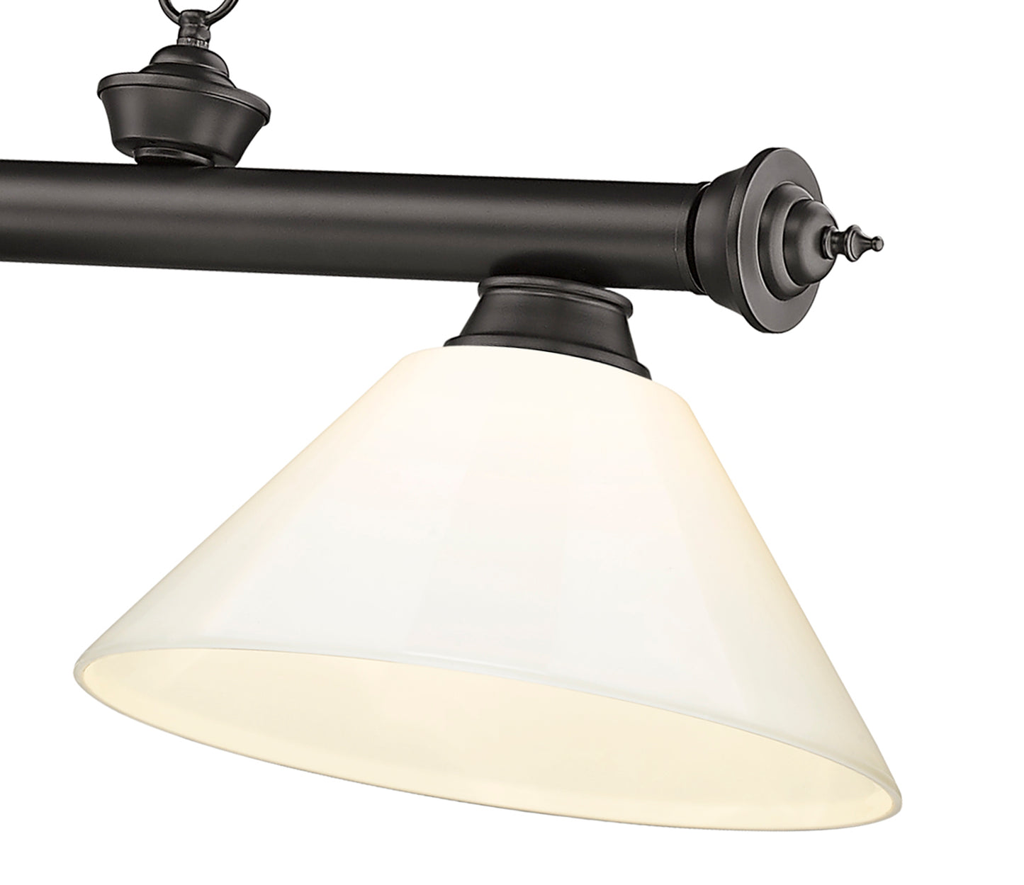 2306-3BRZ-PWH - Cordon 3 Light 57" Billiard - Bronze