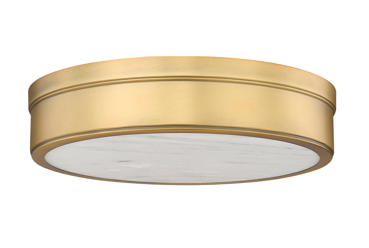 1944F15-RB-LED - Anders 1 Light Flush 15" Mount - Rubbed Brass