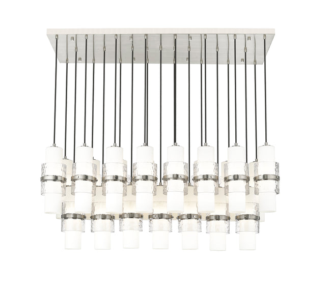 1946P-23L-BN - Cayden 23 Light Linear 54" Chandelier - Brushed Nickel