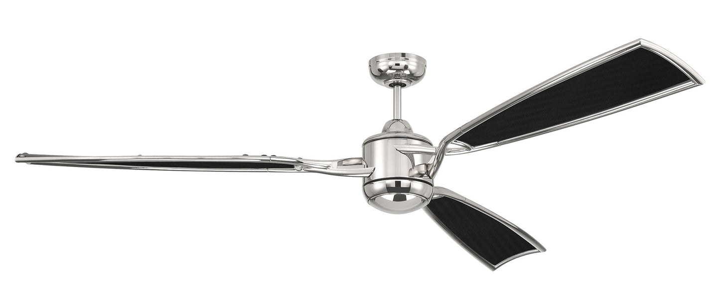 VIA72PLN3 - Viva 72" 3 Blade Ceiling Fan with Light Kit - Polished Nickel