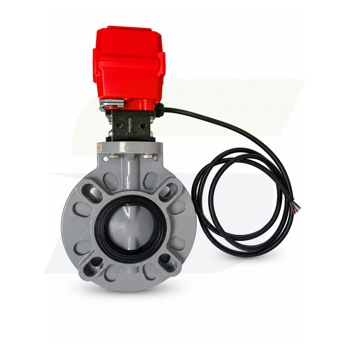 17388160020 - 2" Type 57P CPVC Butterfly Valve - Smart Fail-Safe Actuated, EPDM