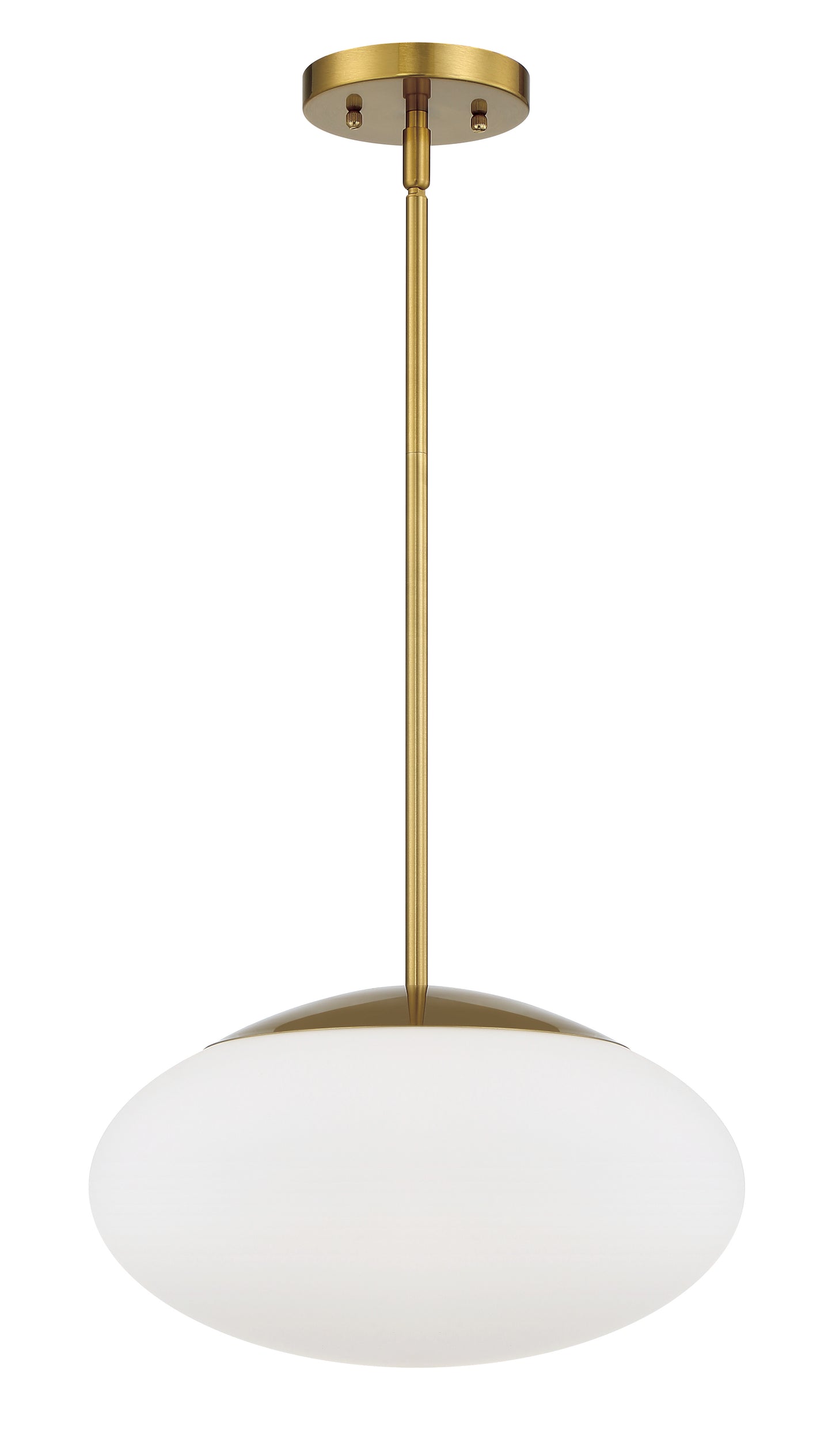 56894-SB-WG - Gaze 1 Light 14" Wide Pendant - Satin Brass
