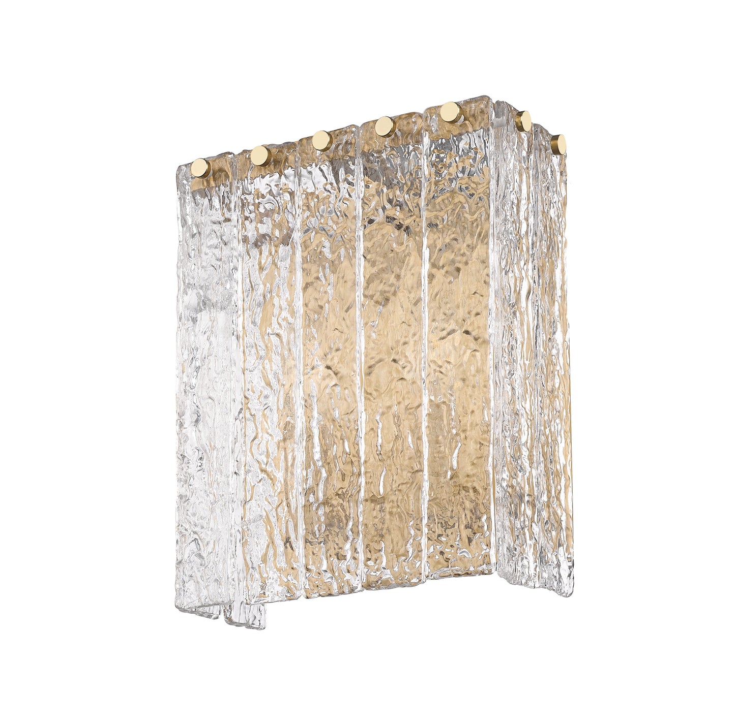 1943-2S-MGLD - Glacier 2 Light Wall 12" Sconce - Modern Gold
