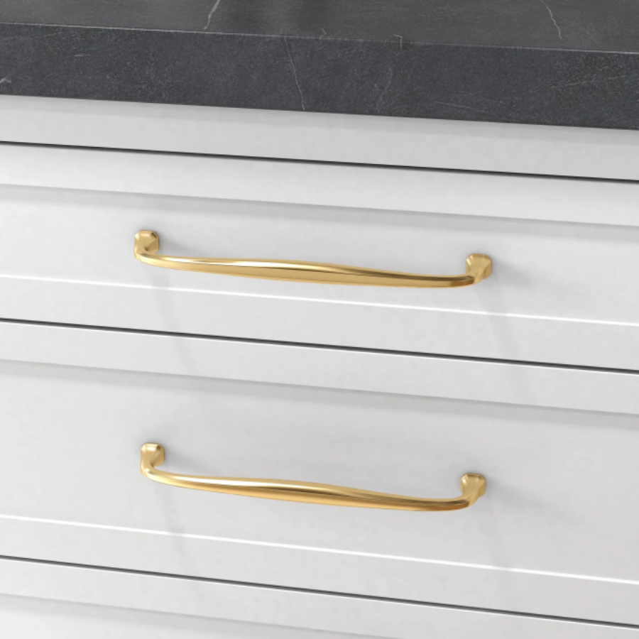 4364044 - Severin Fayerman B - 12" Centers Pull - Satin Brass