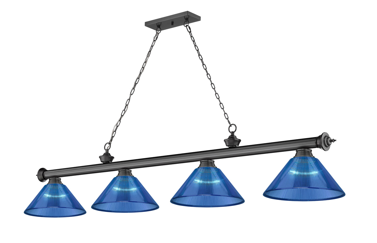 2306-4BP-ARDB - Cordon 4 Light 81" Billiard - Bronze Plate