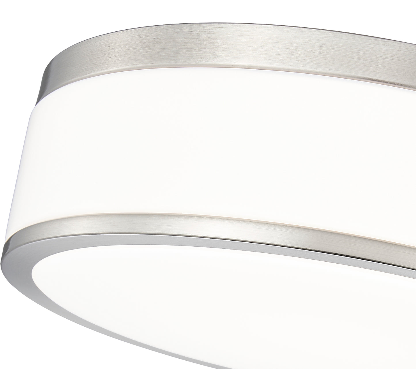 1012F12-BN-LED - Ballord 1 Light Flush 12" Mount - Brushed Nickel