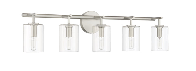 55605-SN - Hailie 5 Light 35" Wide Vanity Light - Satin Nickel