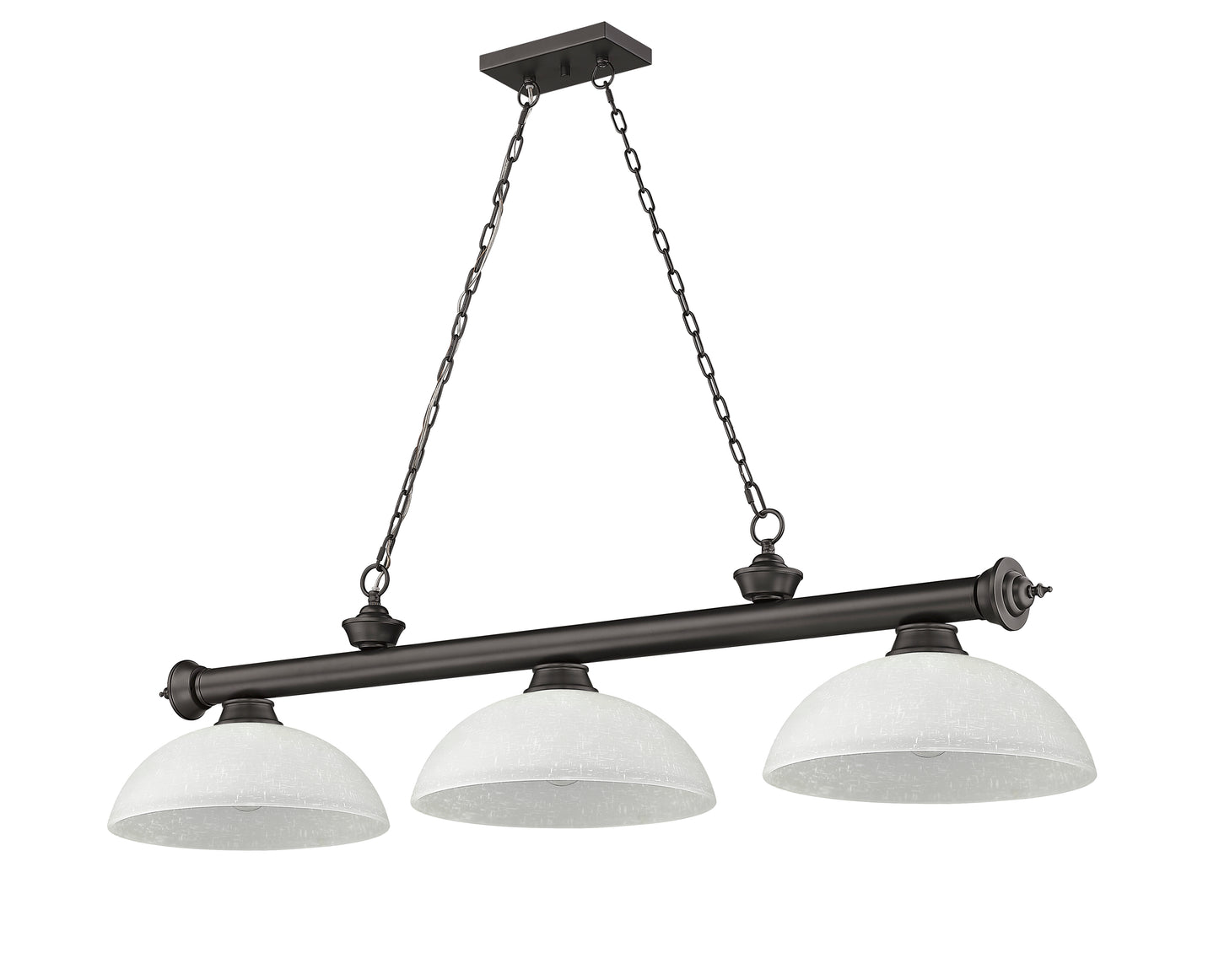 2306-3BRZ-DWL14 - Cordon 3 Light 57" Billiard - Bronze