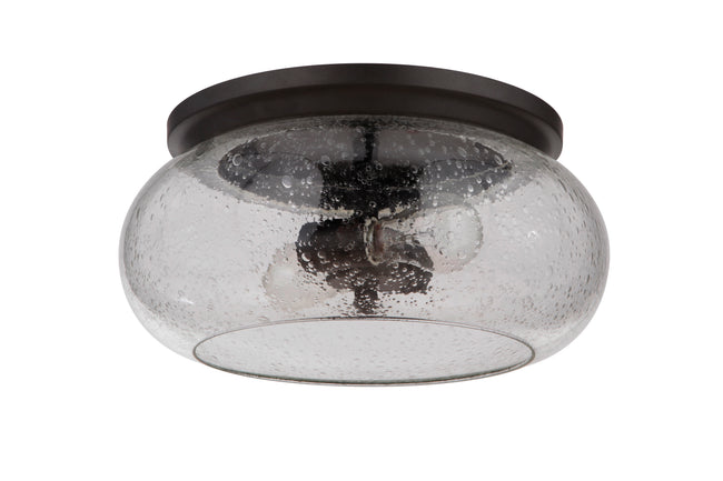 49982-ESP - Serene 2 Light 14.5" Wide Flush Mount - Espresso