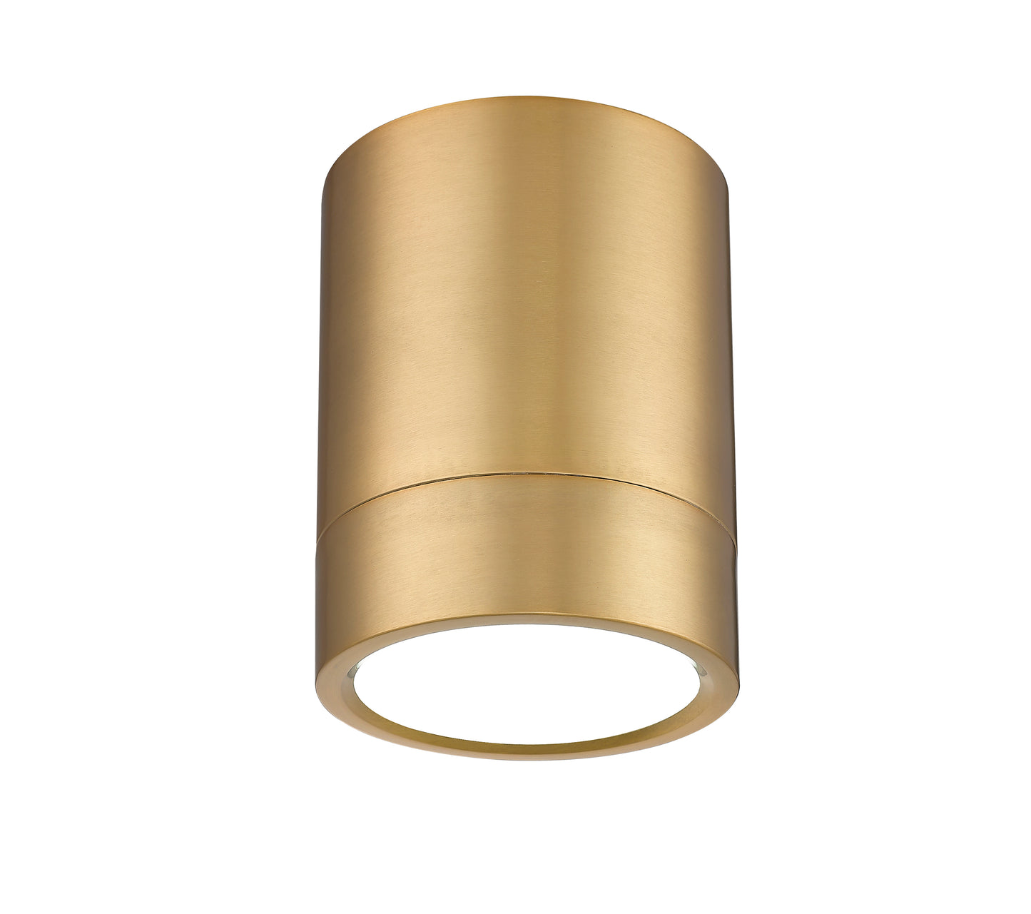1006F6-MGLD-LED - Algar 1 Light Flush 6" Mount - Modern Gold