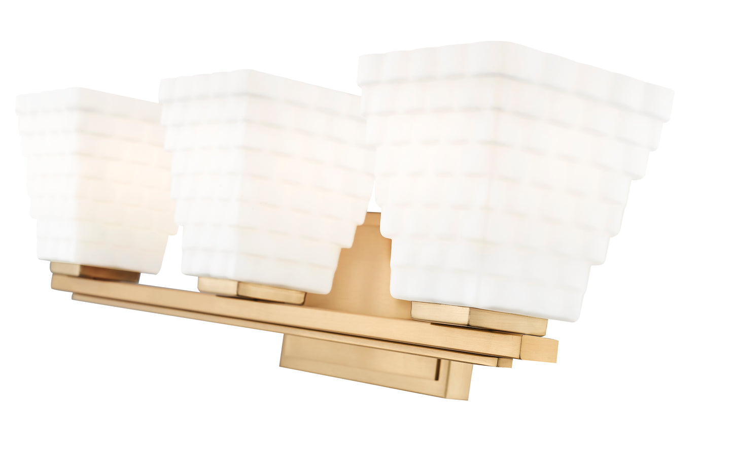 7514-3V-MGLD - Annalise 3 Light 24" Vanity - Modern Gold