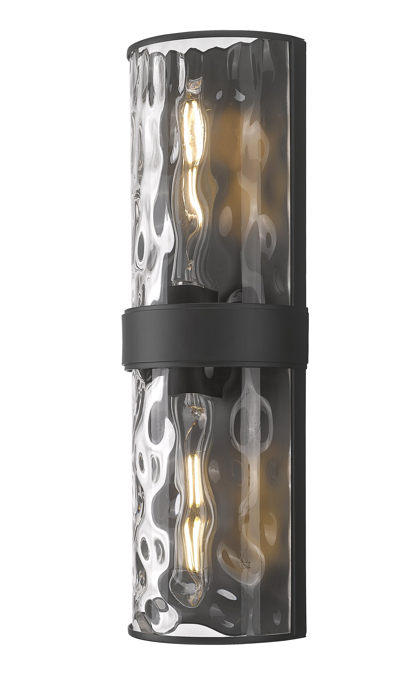 3053-2SL-MB - Meridian 2 Light Wall 18" Sconce - Matte Black