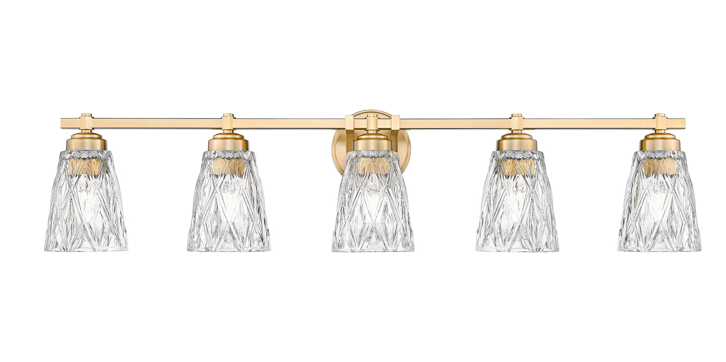1960-5V-MGLD - Andree 5 Light 40" Vanity - Modern Gold