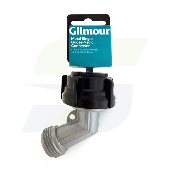 801604-1001 - Metal Single Goose-Neck Garden Hose Connector