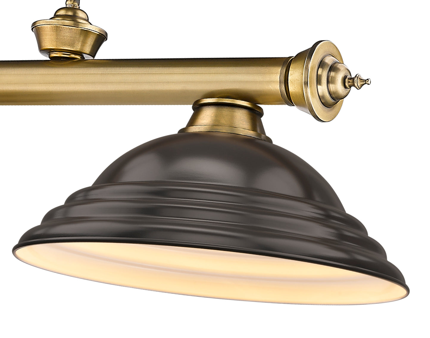 2306-3RB-SBRZ - Cordon 3 Light 58" Billiard - Rubbed Brass