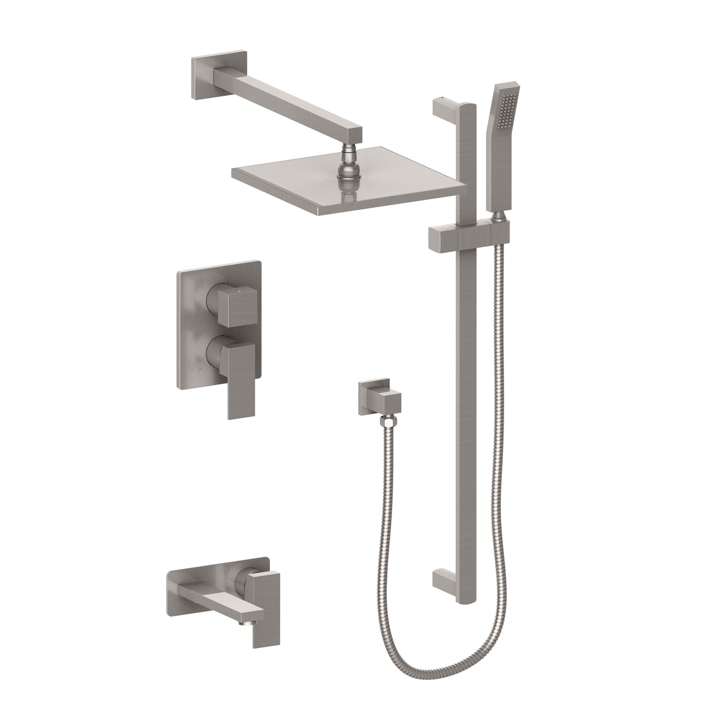 BLS-SHS16-BN - Bliss Rainfall Shower System with 16" Oversized Shower Head in Brushed Nickel