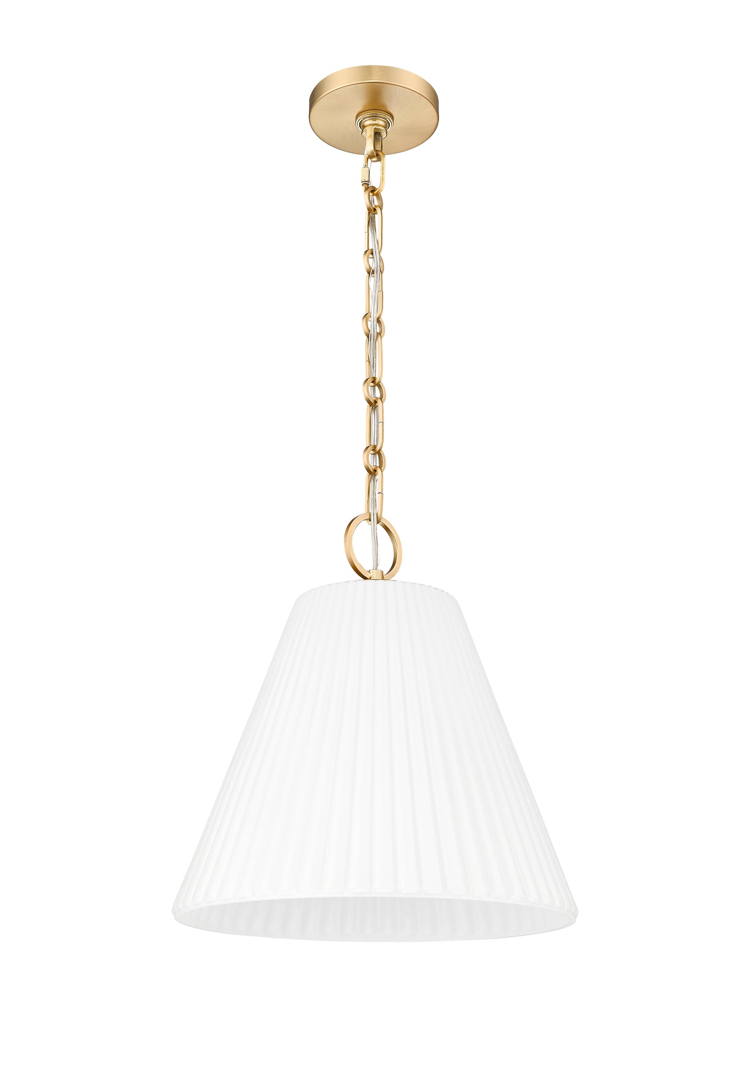 3042P14-MGLD - Alaric 1 Light 14" Pendant - Modern Gold