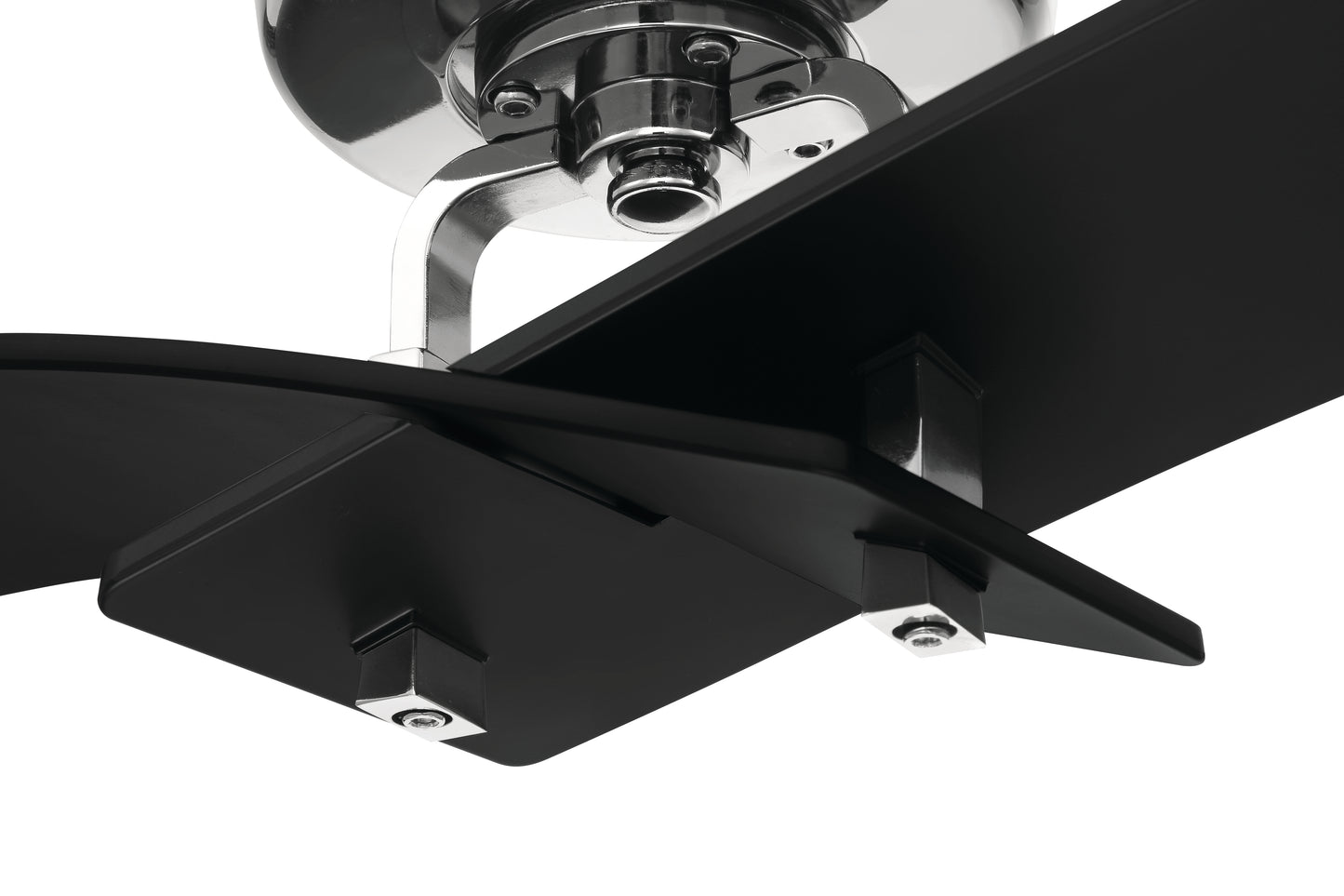 TRN52FBPLN2 - Tern 52" 2 Blade Ceiling Fan - Flat Black / Polished Nickel