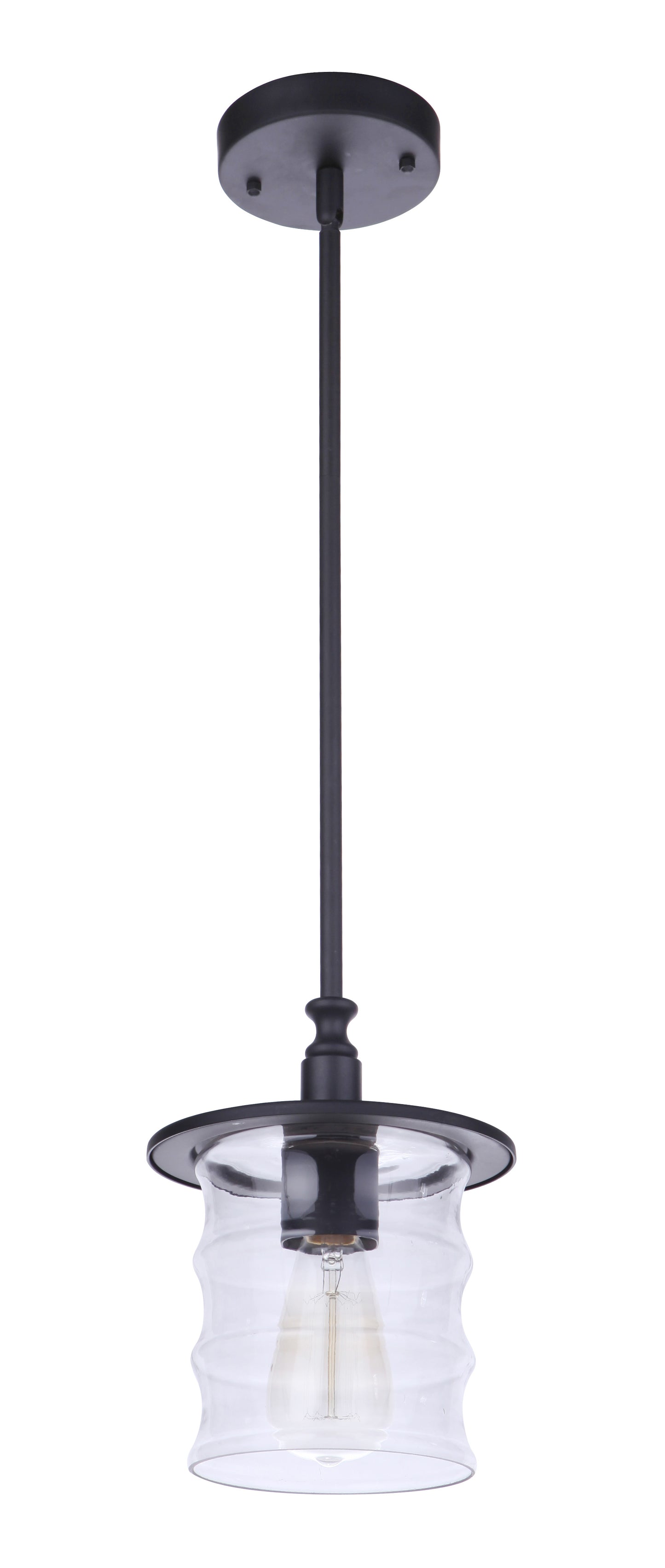 ZA3611-MN - Canon 1 Light 7.5" Wide Outdoor Pendant - Midnight