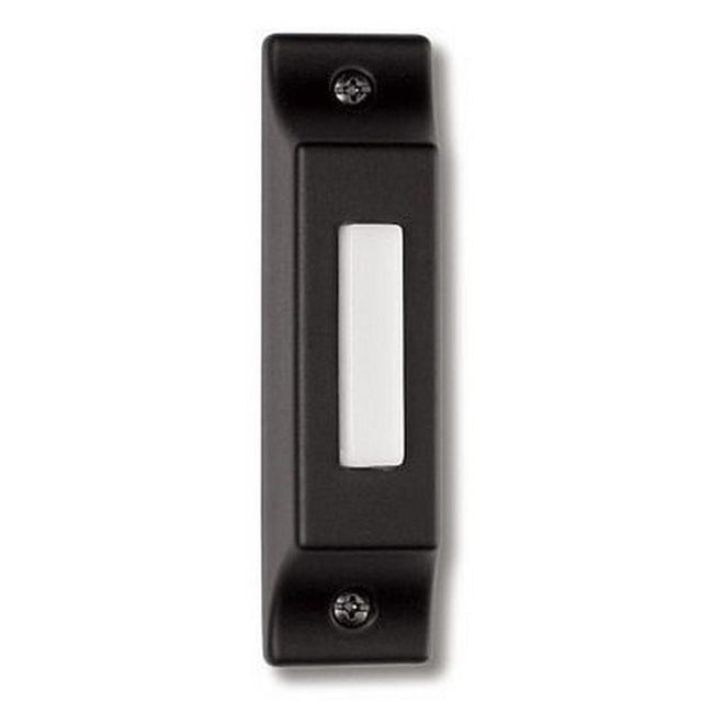 BSCB-B - Push Button-Surface Mount 1 Light 0.93" Wide Chime Button - Painted Black