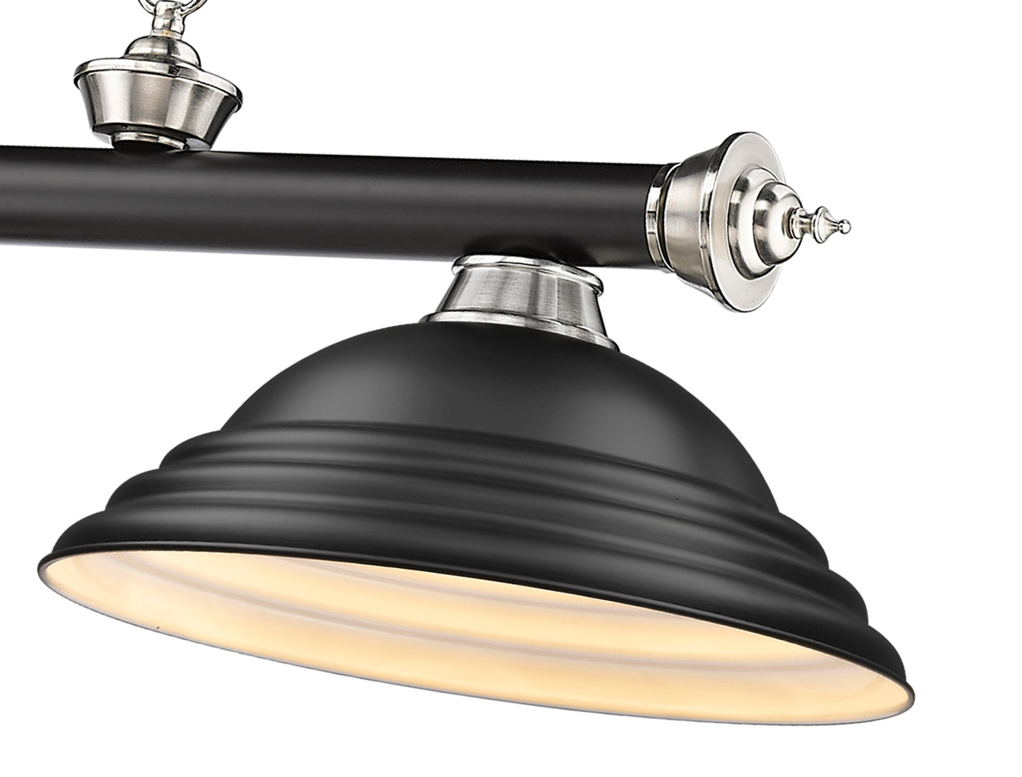 2306-3MB-BN-SMB - Cordon 3 Light 58" Billiard - Matte Black / Brushed Nickel