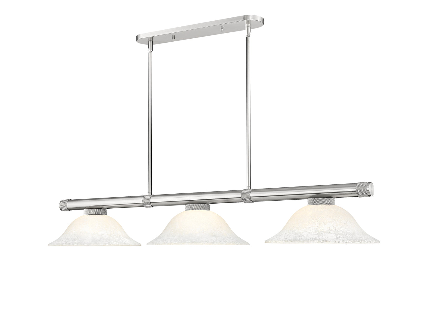 3050-3BN-WM16 - Vanguard 3 Light 58" Billiard - Brushed Nickel