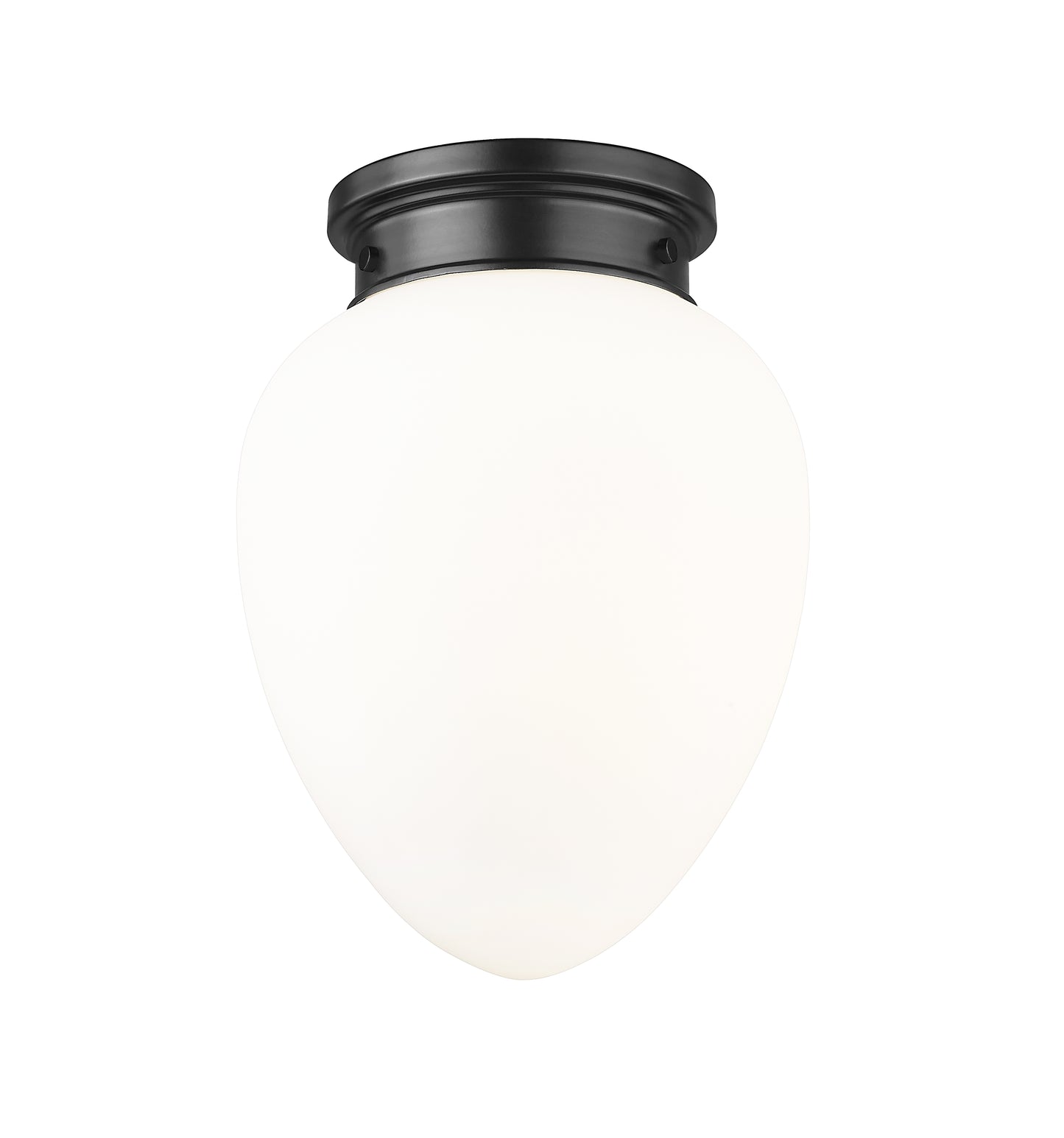 1945F9-MB - Gideon 1 Light Flush 10" Mount - Matte Black