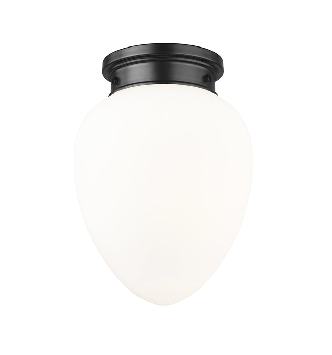 1945F9-MB - Gideon 1 Light Flush 10" Mount - Matte Black