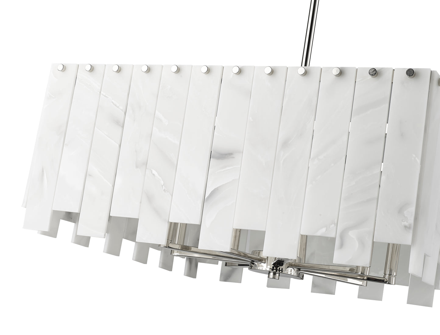 345P26-PN - Viviana 8 Light 26" Chandelier - Polished Nickel