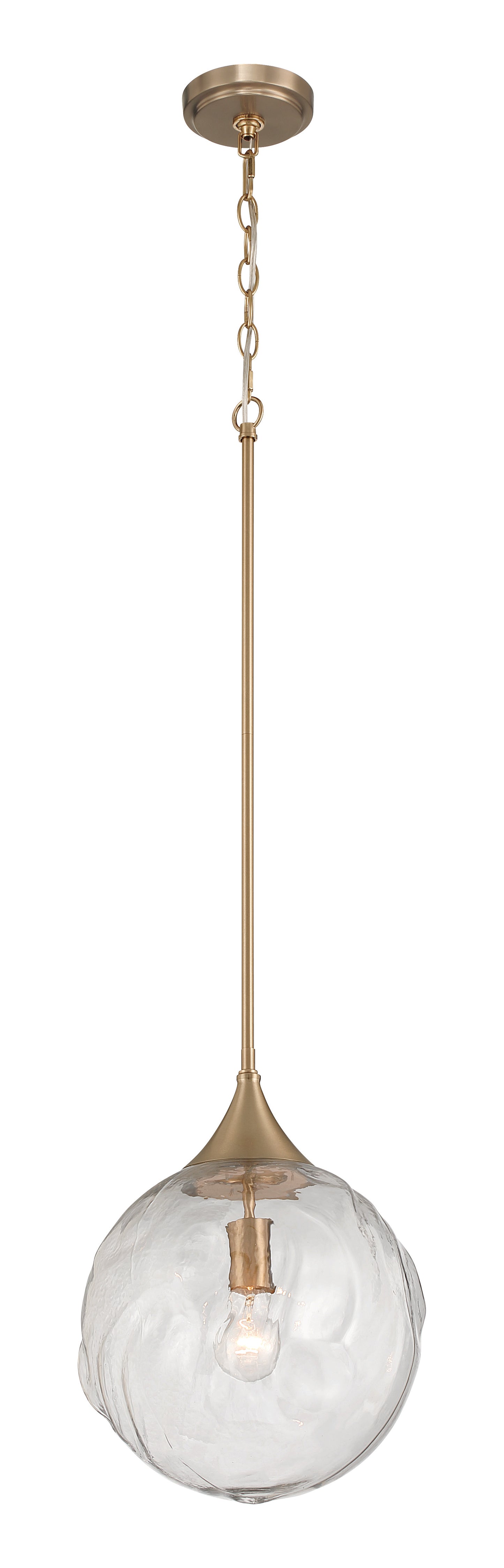 61292-CPZ - Reflection 1 Light 12" Wide Pendant - Premium Bronze