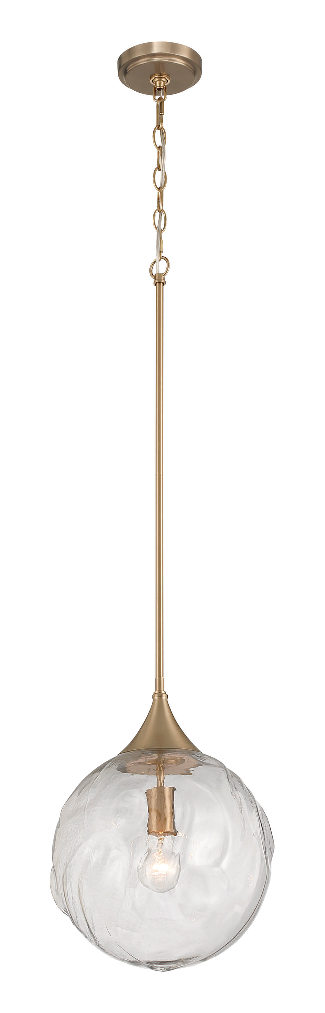 61292-CPZ - Reflection 1 Light 12" Wide Pendant - Premium Bronze