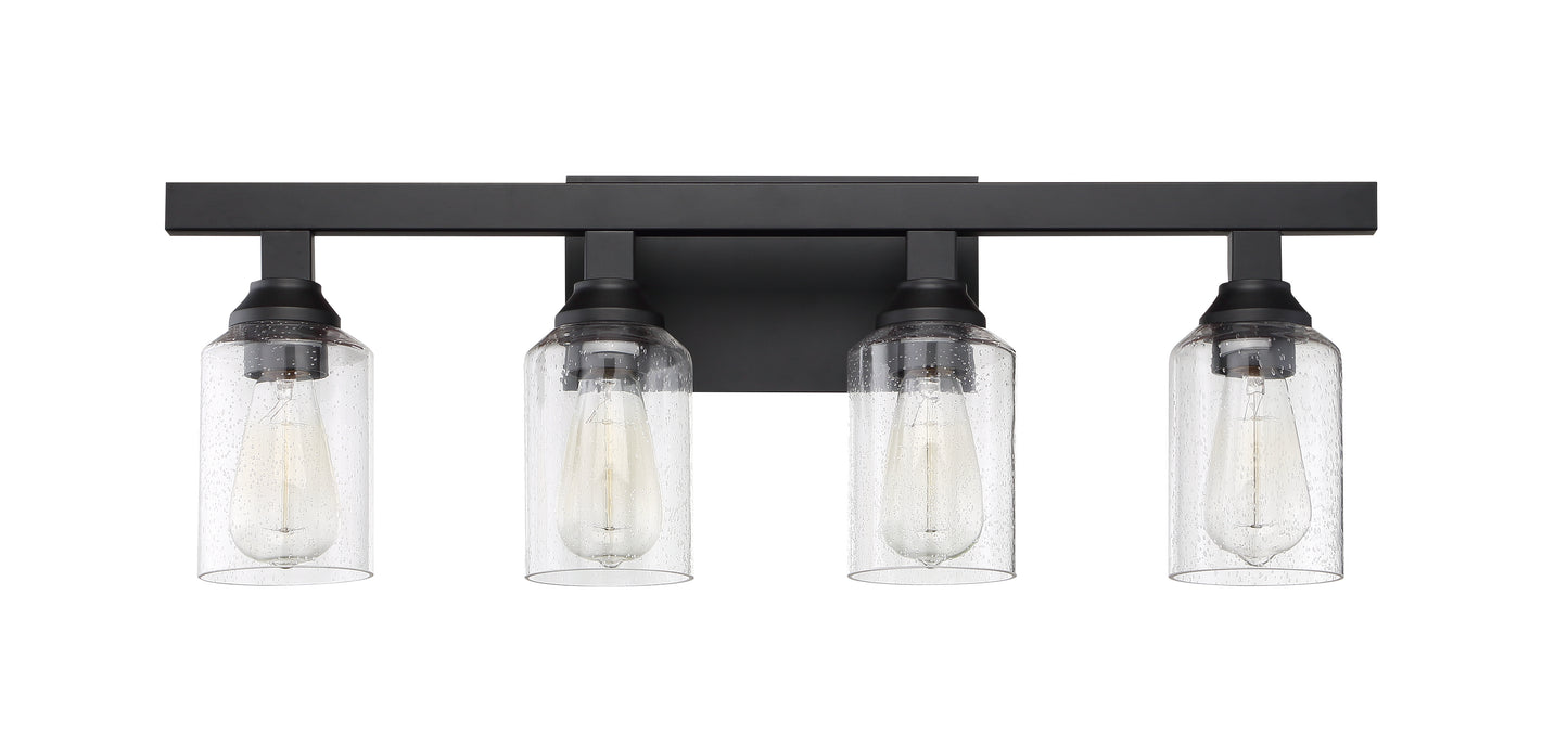53104-FB - Chicago 4 Light 28" Wide Vanity Light - Flat Black