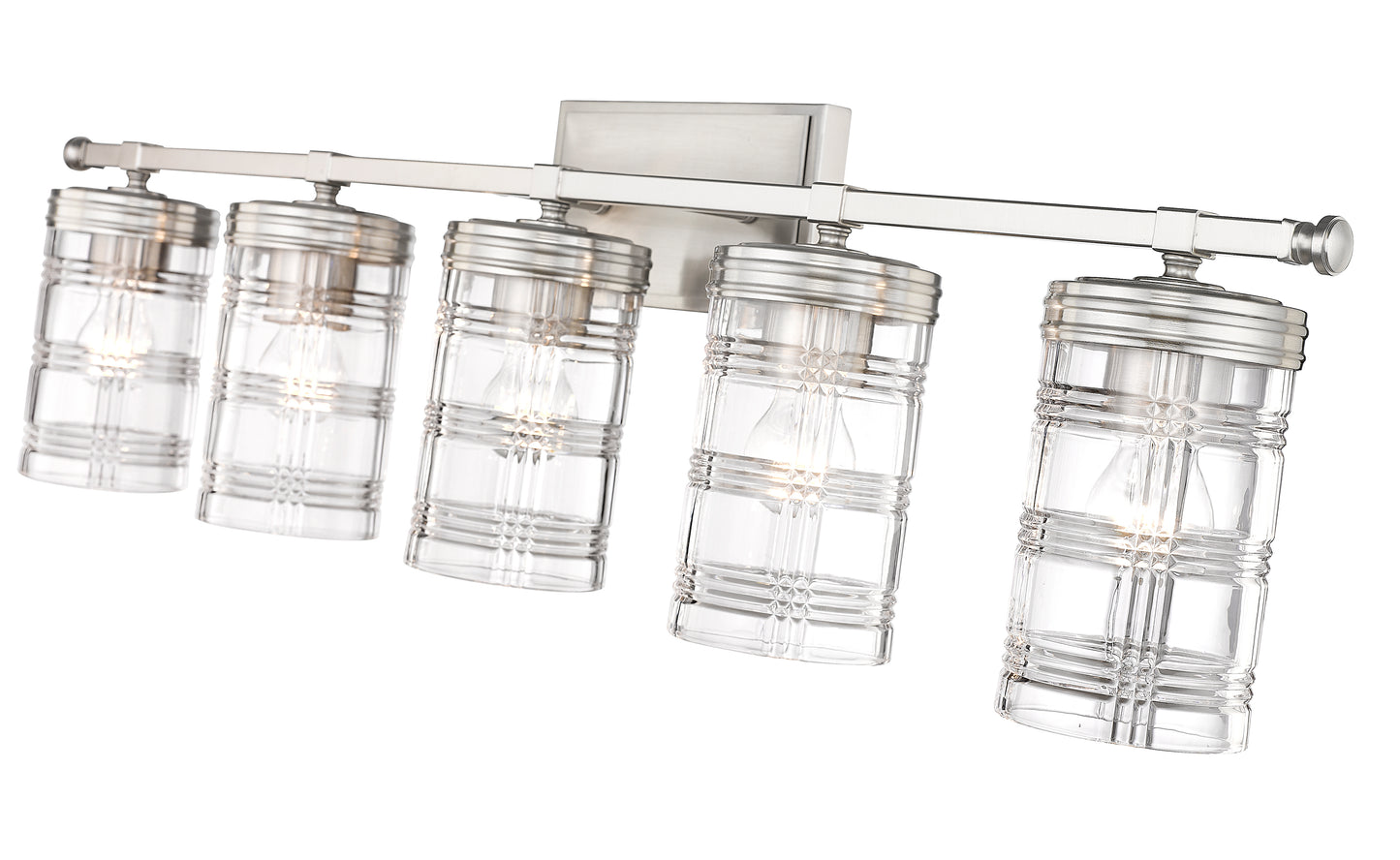 344-5V-BN - Archer 5 Light 38" Vanity - Brushed Nickel
