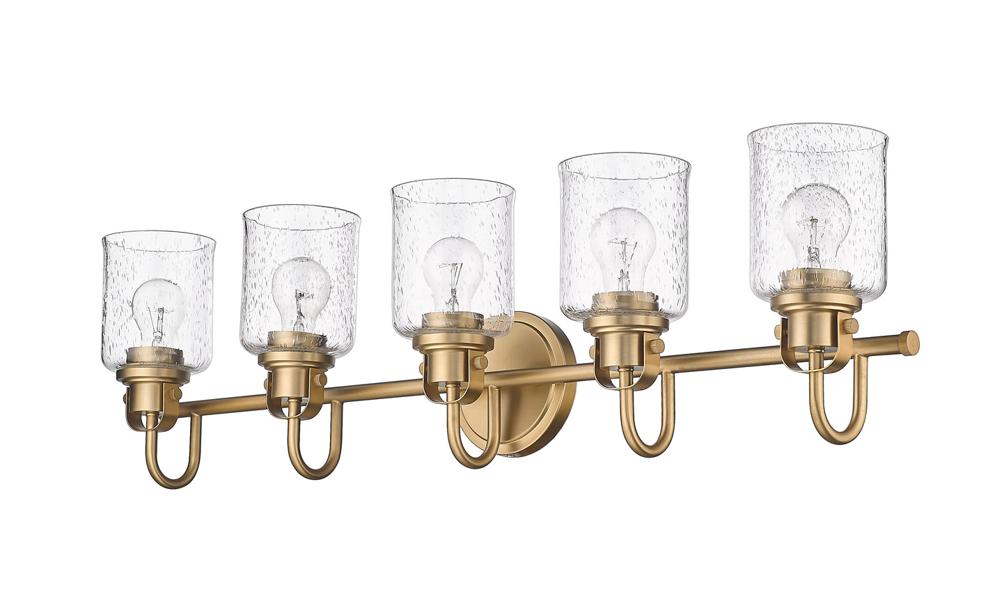 340-5V-HG - Kinsley 5 Light 35" Vanity - Heirloom Gold
