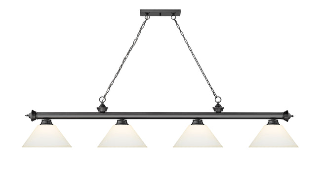 2306-4BP-AMO14 - Cordon 4 Light 81" Billiard - Bronze Plate
