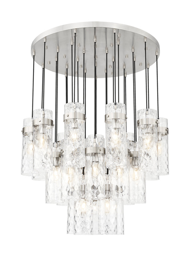 7002P5-27R-BN - Fontaine 27 Light 40" Chandelier - Brushed Nickel