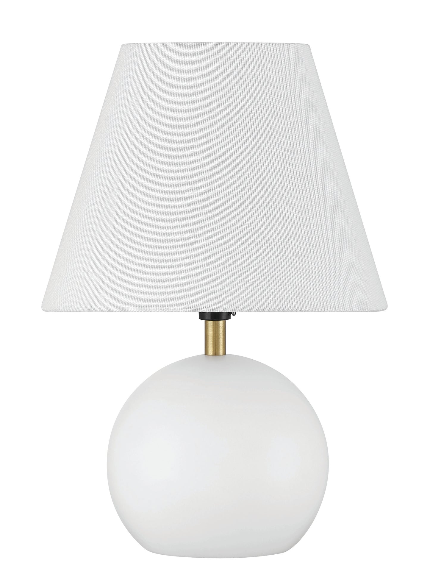 87012WSB-T - Olive 1 Light 11.57" High Table Lamp - White / Satin Brass