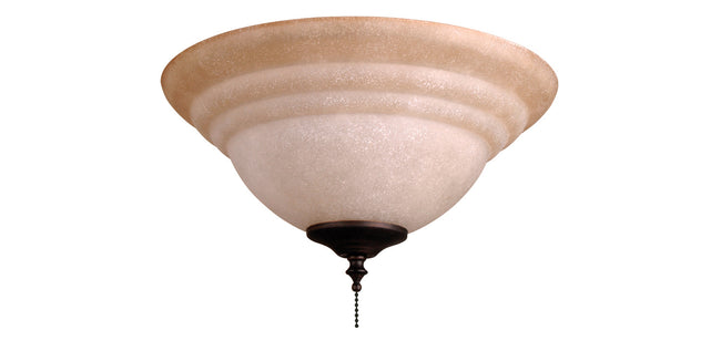 ELKT126-11 - Elegance 2 Light Tea Stained Glass Bowl Light Kit