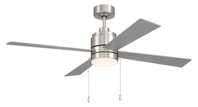 MCY52BNK4-PC - McCoy 52 4 Blade with Pull Chains 52" 4 Blade Ceiling Fan with Light Kit - Brushed Nickel