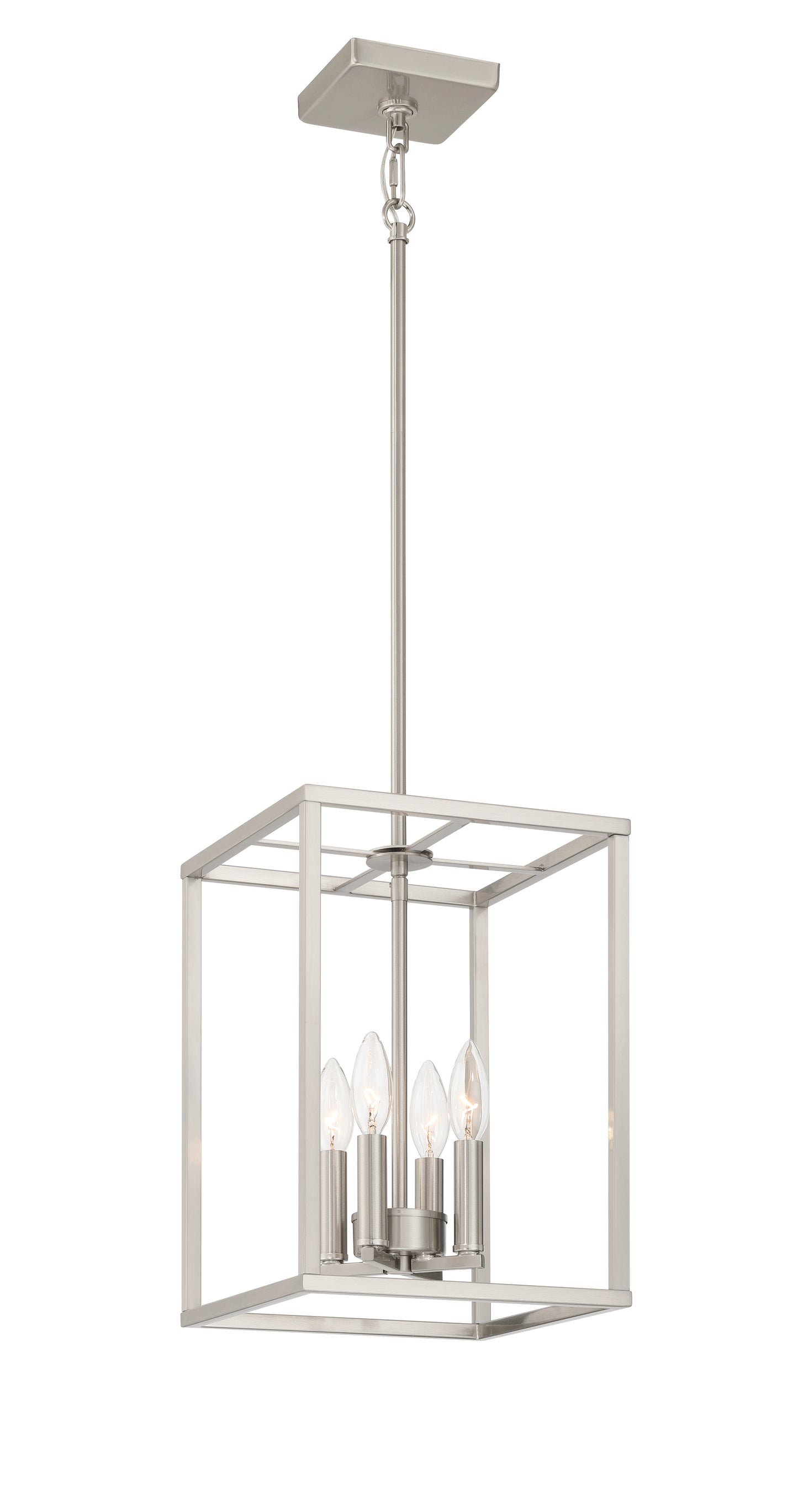 60634-BNK - Signature Foyer 4 Light 10" Wide Foyer Light - Brushed Nickel