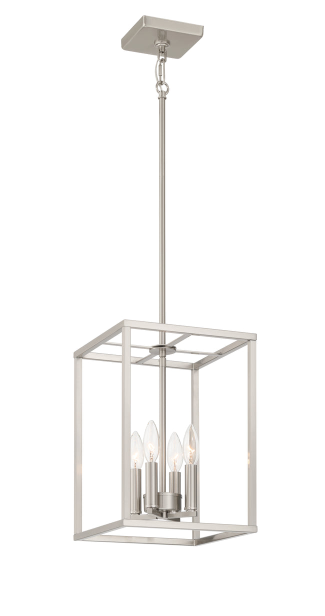 60634-BNK - Signature Foyer 4 Light 10" Wide Foyer Light - Brushed Nickel