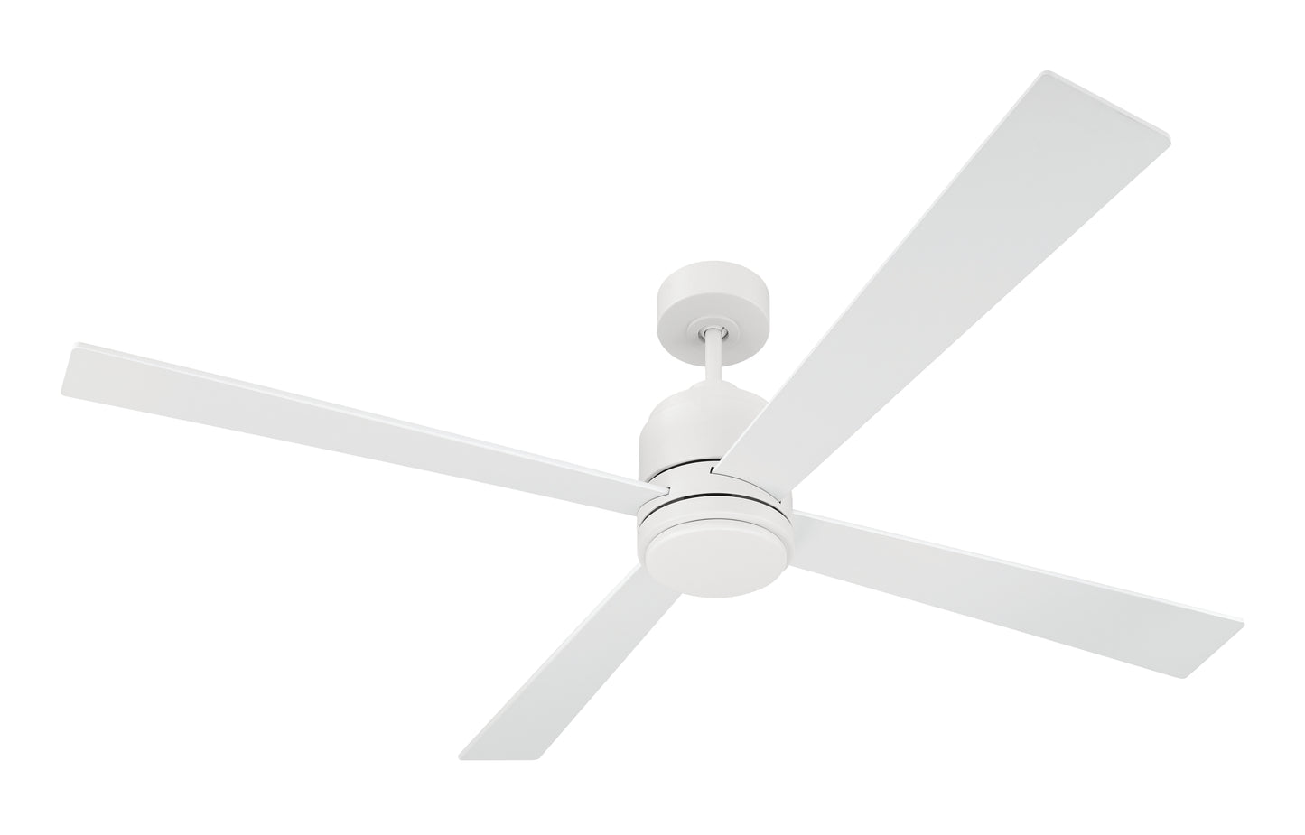 MCY60W4 - McCoy 60" 4-blade ceiling fan with 2-wire HW wall control 60" 4 Blade Ceiling Fan with Light Kit - White