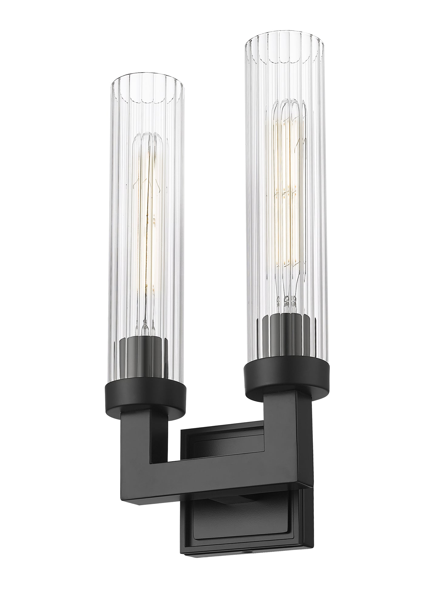 740-2S-MB - Beau 2 Light Wall 17" Sconce - Matte Black