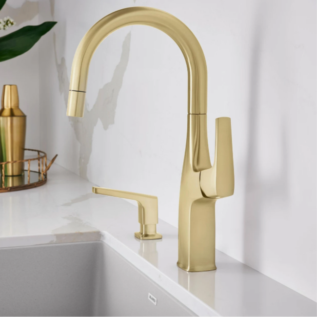 442986 - Rivana Pull-Down Bar Faucet - Satin Gold