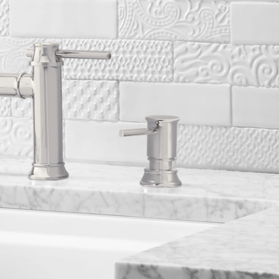 443270 - Empressa Soap Dispenser - Satin Dark Steel