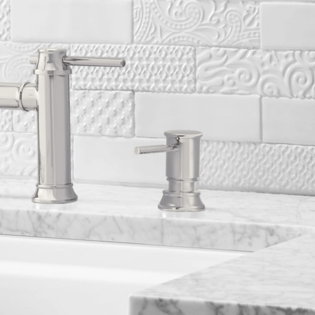 443270 - Empressa Soap Dispenser - Satin Dark Steel