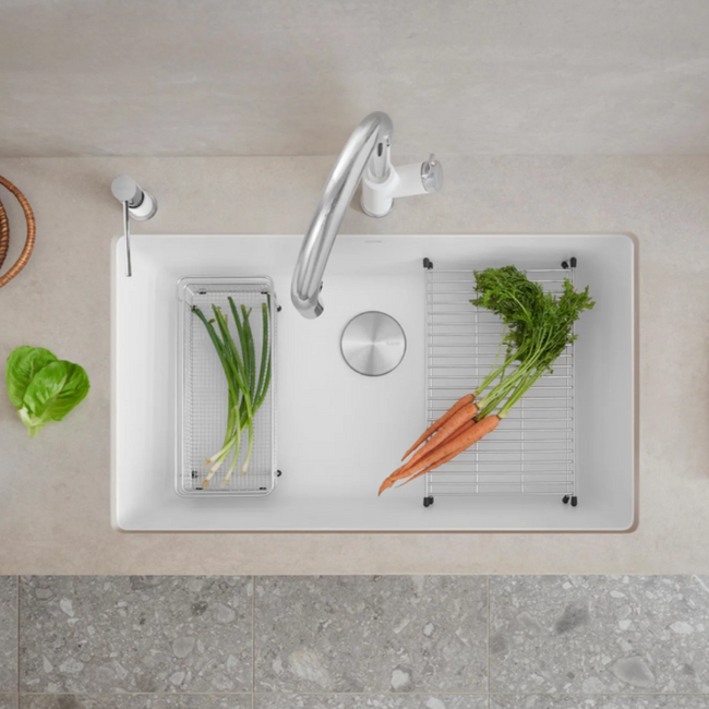 443084 - Precis SILGRANIT 32" Super Single Undermount Kitchen Sink - Soft White