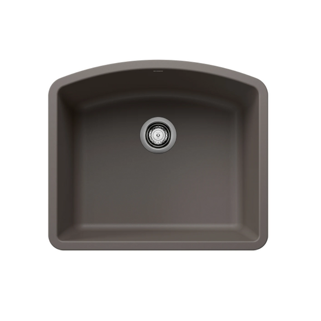 443098 - Diamond SILGRANIT 24" Single Bowl Undermount Kitchen Sink - Volcano Gray